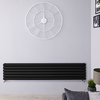 Radiatore Orizzontale Nero Opaco - 1101W - 354 x 1600mm - Revive