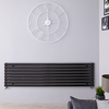 Radiatore Orizzontale Nero Opaco - 1162W - 472 x 1780mm - Revive