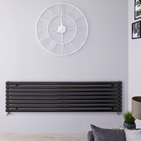 Radiatore Orizzontale Nero Opaco - 1162W - 472 x 1780mm - Revive