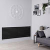 Radiatore Orizzontale Nero Opaco - 1299W - 590 x 1600mm - Revive