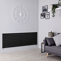 Radiatore Orizzontale Nero Opaco - 1299W - 590 x 1600mm - Revive