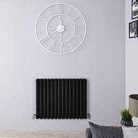 Radiatore Orizzontale Nero Opaco - 1304W - 635 x 826mm - Revive