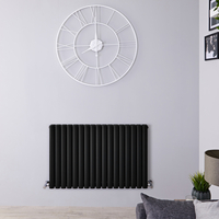 Radiatore Orizzontale Nero Opaco - 1584W - 635 x 1000mm - Revive