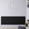 Radiatore Orizzontale Nero Opaco - 1881W - 590 x 1600mm - Revive