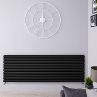 Radiatore Orizzontale Nero Opaco - 1881W - 590 x 1600mm - Revive