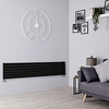 Radiatore Orizzontale Nero Opaco - 815W - 354 x 1600mm - Revive