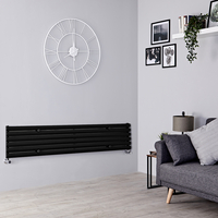 Radiatore Orizzontale Nero Opaco - 815W - 354 x 1600mm - Revive