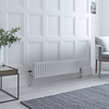 Radiatore Orizzontale Tradizionale a 4 Colonne - 300 x 1190mm - Bianco - Regent