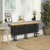 Radiatore Orizzontale Tradizionale Antracite con Panca - 480 x 1200mm - Regent