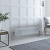 Radiatore Orizzontale Tradizionale Triplo a Colonna - 300 x 1415mm - Bianco - Regent