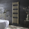 Radiatore Scaldasalviette - Design Piatto - Acciaio Inossidabile - Effetto Oro Satinato - 1600mm x 500mm