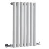 Radiatore Singolo di Design Orizzontale Bianco - 600 x 413mm - 390W - Revive