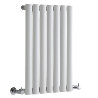 Radiatore Singolo di Design Orizzontale Bianco - 600 x 413mm - 390W - Revive
