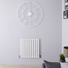Radiatore Singolo di Design Orizzontale Bianco - 600 x 595mm - 558W - Revive