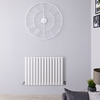 Radiatore Singolo di Design Orizzontale Bianco - 600 x 826mm - 781W - Revive