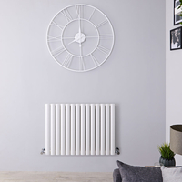 Radiatore Singolo di Design Orizzontale Bianco - 600 x 826mm - 781W - Revive