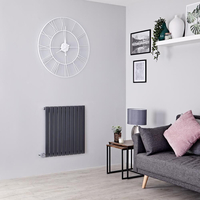 Radiatore Termoarredo Elettrico di Design Orizzontale Antracite - 635 x 590mm - 800W - Sloane