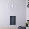 Radiatore Termoarredo Elettrico Orizzontale Termosifone Antracite - 400W - 635 x 413mm - Revive