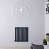 Radiatore Termoarredo Elettrico Orizzontale Termosifone Antracite - 600W - 635 x 590mm - Revive