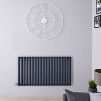 Radiatore Termoarredo Elettrico Orizzontale Termosifone Antracite - 800W - 635 x 1180mm - Revive