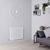 Radiatore Termoarredo Elettrico Orizzontale Termosifone Bianco - 1000W - 635 x 826mm - Revive