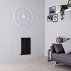 Radiatore Termoarredo Elettrico Orizzontale Termosifone Nero Opaco - 400W - 635 x 413mm - Revive