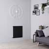 Radiatore Termoarredo Elettrico Orizzontale Termosifone Nero Opaco - 600W - 635 x 595mm - Revive