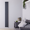 Radiatore Termoarredo Elettrico Verticale Termosifone Antracite - 800W - 1780 x 236mm - Revive