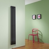 Radiatore Termoarredo Elettrico Verticale Termosifone Nero Opaco - 800W - 1600 x 236mm - Revive