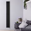 Radiatore Termoarredo Elettrico Verticale Termosifone Nero Opaco - 800W - 1780 x 236mm - Revive