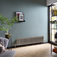 Radiatore Tradizionale a Doppia Colonna Orizzontale - Argento Metallizzato - 300mm x 1505mm - Regent
