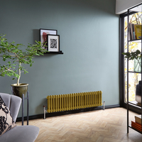 Radiatore Tradizionale a Doppia Colonna Orizzontale - Oro Metallizzato - 300mm x 1190mm - Regent