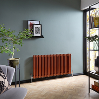 Radiatore Tradizionale a Doppia Colonna Orizzontale - Rame Metallizzato - 600mm x 1190mm - Regent