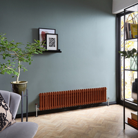 Radiatore Tradizionale a Doppia Colonna Orizzontale - Rame Metallizzato- 300mm x 1505mm - Regent