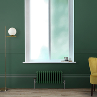 Radiatore Tradizionale a Tripla Colonna Orizzontale Verde (Pine Green) - 300mm x 605mm - Regent