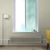 Radiatore Tradizionale a Tripla Colonna Orizzontale Color Lino (Pebble) - 300mm x 1415mm - Regent