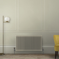 Radiatore Tradizionale a Tripla Colonna Orizzontale Color Lino (Pebble) - 500mm x 1010mm - Regent