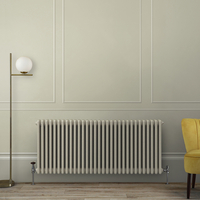 Radiatore Tradizionale a Tripla Colonna Orizzontale Color Lino (Pebble) - 600mm x 1415mm - Regent