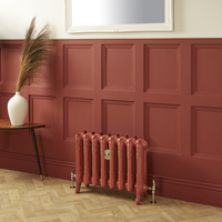 Radiatore Tradizionale in Ghisa a 2 Colonne Alto 510mm - Finitura Rosso Mattone Eating Room Red di Farrow & Ball - Charlotte