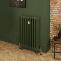 Radiatore Tradizionale in Ghisa a 3 Colonne Alto 760mm - Finitura Verde Duck Green di Farrow & Ball - Mercury