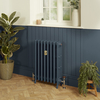 Radiatore Tradizionale in Ghisa a 4 Colonne - Alto 760mm - Finitura Blu Hague Blue di Farrow & Ball - Isabel