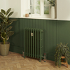 Radiatore Tradizionale in Ghisa a 4 Colonne Alto 660mm - Finitura Verde Duck Green di Farrow & Ball - Isabel