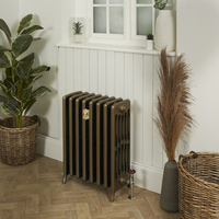 Radiatore Tradizionale in Ghisa a 6 Colonne - Alto 660mm - Finitura Ottone Naturale - Isabel