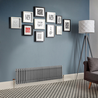 Radiatore Tradizionale Orizzontale a Colonna (3 Colonne) - Argento Metallico - Regent - 300mm x 1415mm