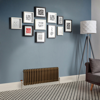 Radiatore Tradizionale Orizzontale a Colonna (3 Colonne) - Bronzo Metallico - Regent - 300mm x 1010mm