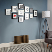 Radiatore Tradizionale Orizzontale a Colonna (3 Colonne) - Bronzo Metallico - Regent - 300mm x 785mm