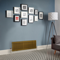 Radiatore Tradizionale Orizzontale a Colonna (3 Colonne) - Oro Metallico - Regent - 300mm x 1190mm