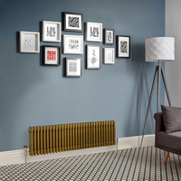 Radiatore Tradizionale Orizzontale a Colonna (3 Colonne) - Oro Metallico - Regent - 300mm x 1415mm