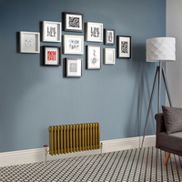 Radiatore Tradizionale Orizzontale a Colonna (3 Colonne) - Oro Metallico - Regent - 300mm x 785mm