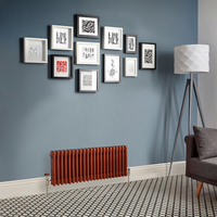 Radiatore Tradizionale Orizzontale a Colonna (3 Colonne) - Rame Metallico - Regent - 300mm x 1010mm